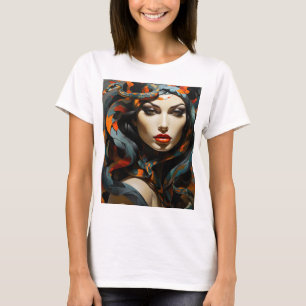 Camiseta Arte da mulher serpente