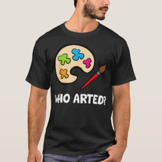 Camiseta Arte da Paleta de Pintura de Cores d'Água Pintor