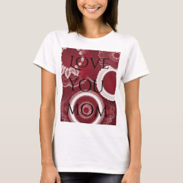 Camiseta Arte Dark Red Floral AI
