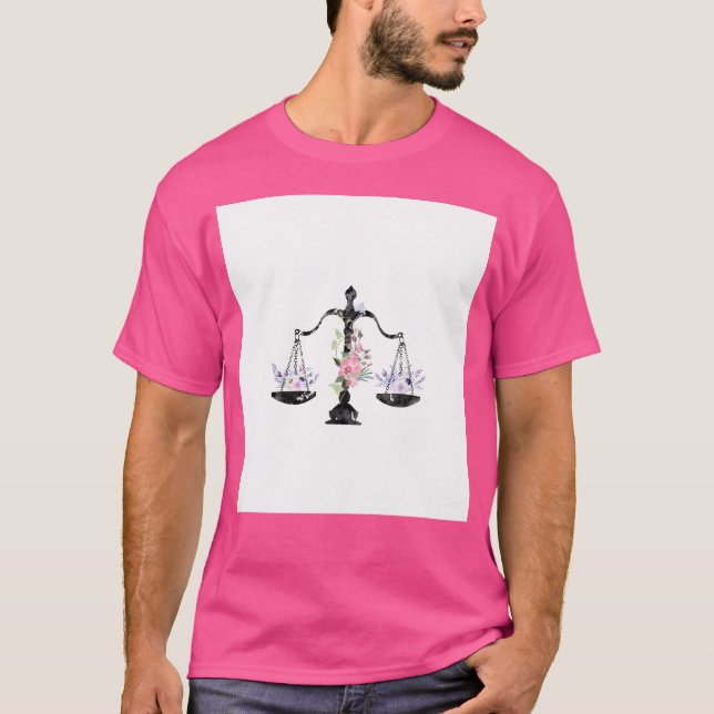 Camiseta Arte das Escalas da Justiça (Frente)