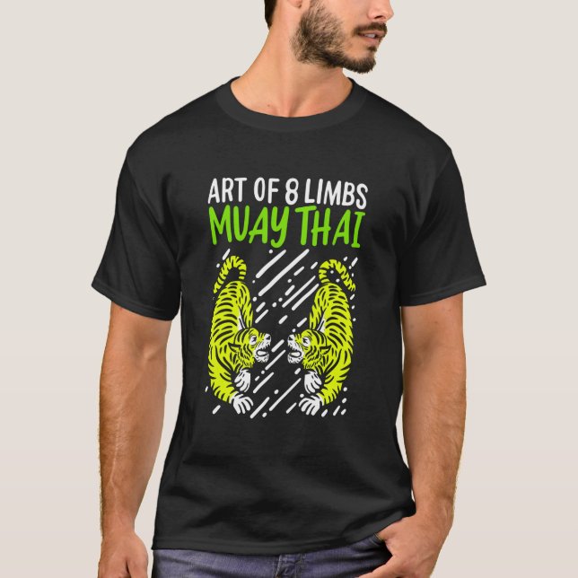 Camiseta Arte De 8 Membros Produto Tailandês Muay (Frente)