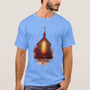 Camiseta Arte de abertura episcopal - Todos são bem-vindos