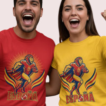 Arte de Ação Orgulho Nacional Leão Futebol Espanha