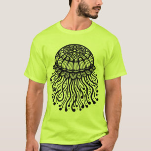 Camiseta Arte de Água-viva da Natureza