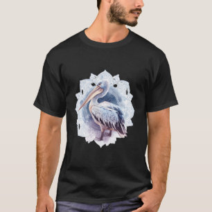Camiseta Arte de Amante de Pelicano Motivo de Animal Ave Ma