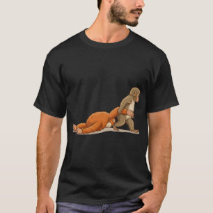 Camiseta Arte de Amigo de Pelúcia do Macaco Punch