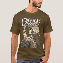 Camiseta Arte de Anúncios Indian Coffee Fumes Art Nouveau V