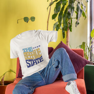 Camiseta Arte de Apelido do Estado de Utah