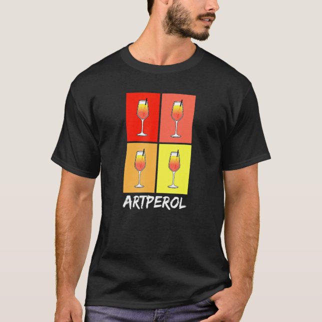 Camiseta Arte De Aperol - Artperol - Eu Amo Aperol - Favori (Frente)