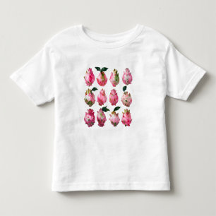 Camiseta Arte de Aquarela de Pitaya Tropical