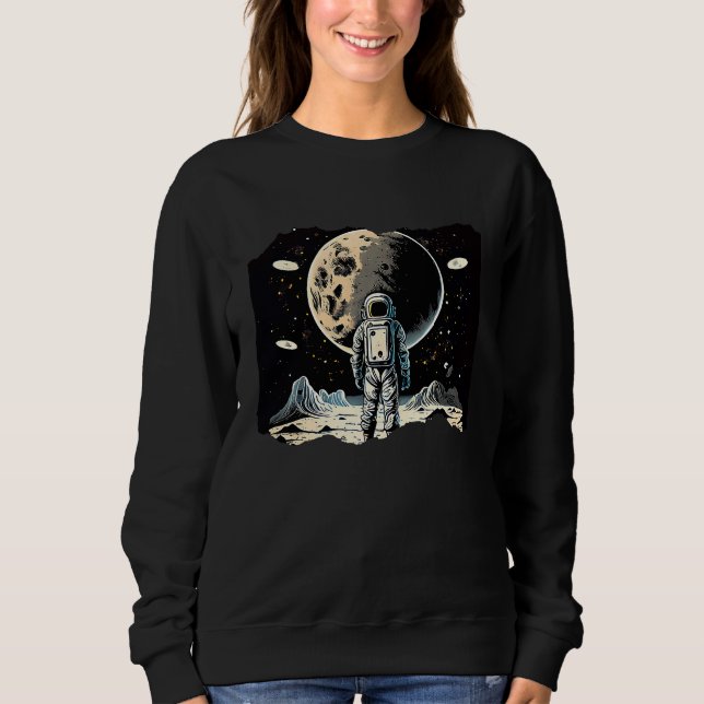 Camiseta Arte de Astronauta no Espaço  2 (Frente)