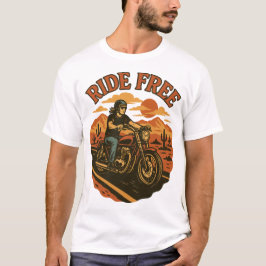 Camiseta Arte De Aventura De Motocicleta De Carro Livre