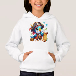 Camiseta Arte de Aventura do Papagaio Pirata Fofo