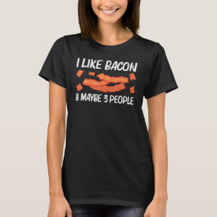 Camiseta Arte de Bacon Legal Para Homens Mulheres Porco Tir