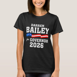 Camiseta Arte de Bailey 2026 Darren Para Governador