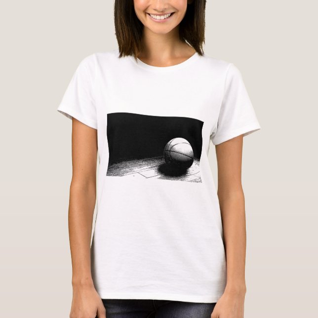 Camiseta Arte de Basquete Branca (Frente)