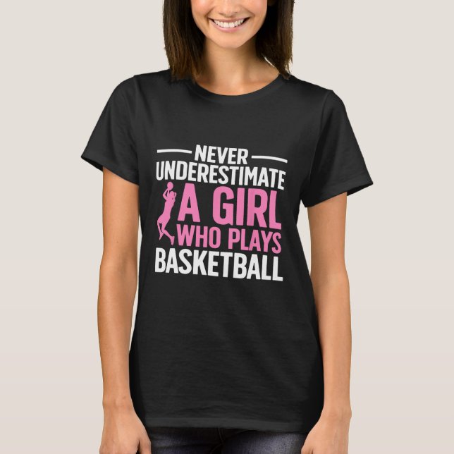Camiseta Arte De Basquete Divertida Para Jovens Jovens Jove (Frente)