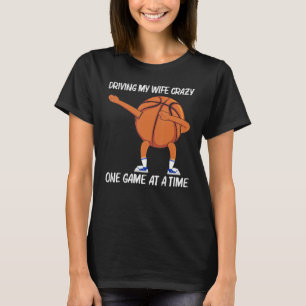 Camiseta Arte de Basquete Legal Para Homens Pai Dabbing Bol