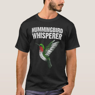Camiseta Arte De Beija-Pássaro Bonito Para Homens Mulheres