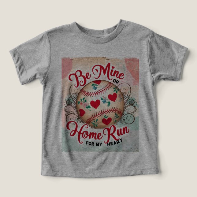 Camiseta Arte de Beisebol Seja Minha (Design frontal)