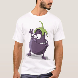 Camiseta arte de berinjela