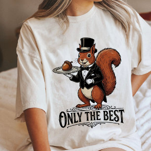 Camiseta Arte de Bolota "Só o Melhor" Garçom Esquilo