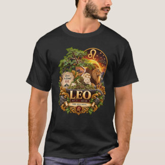 Camiseta Arte de Bonsai do Zodíaco de Leão