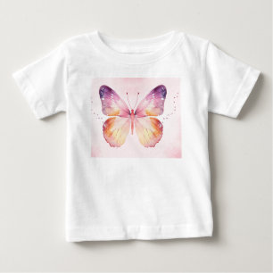 Camiseta Arte de Borboleta em Aquarela