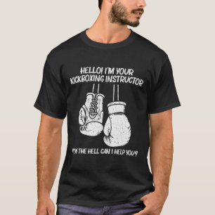 Camiseta Arte de Boxe Divertida para Homens Mulheres Treina
