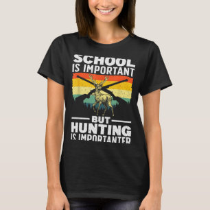Camiseta Arte de Caça de Veados Para Meninos Caçadores de V