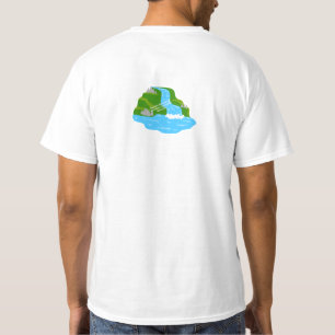 Camiseta Arte de Cachoeira na Montanha – Natureza Pacífica