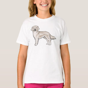 Camiseta Arte de cachorro canino de desenho animado fofo Re