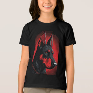 Camiseta Arte de cachorro Doberman Impressão Presente de am