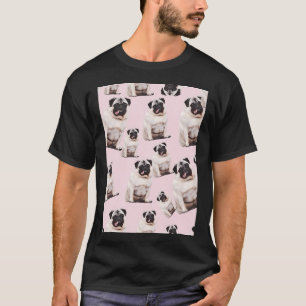 Camiseta Arte de cachorro Pug cachorros Pug filhote diverti