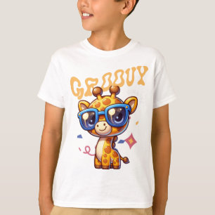 Camiseta Arte de Cachorro Vidrado Personagem Fofo