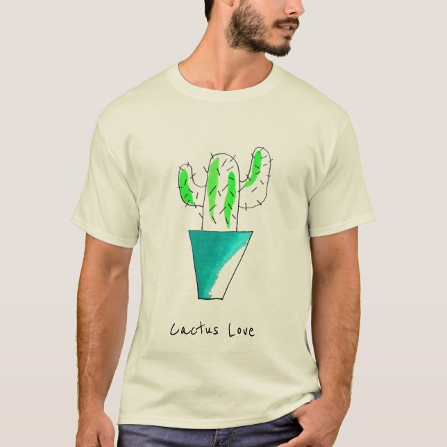 Camiseta Arte de cacto mexicana (Frente)