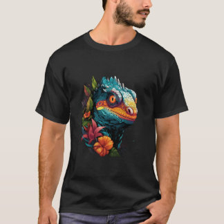 Camiseta Arte de Camaleão masculina