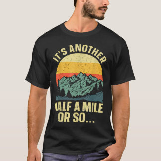 Camiseta Arte de caminhada para acampamento de mochila mont
