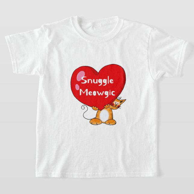 Camiseta Arte de Canuca Meowgic Engraçada (Postura )