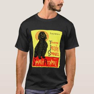 Camiseta Arte de Cão Bastante Irlandesa Água-Espanhol
