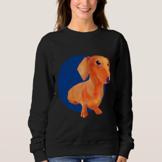 Camiseta Arte De Cão Com Fundo Azul