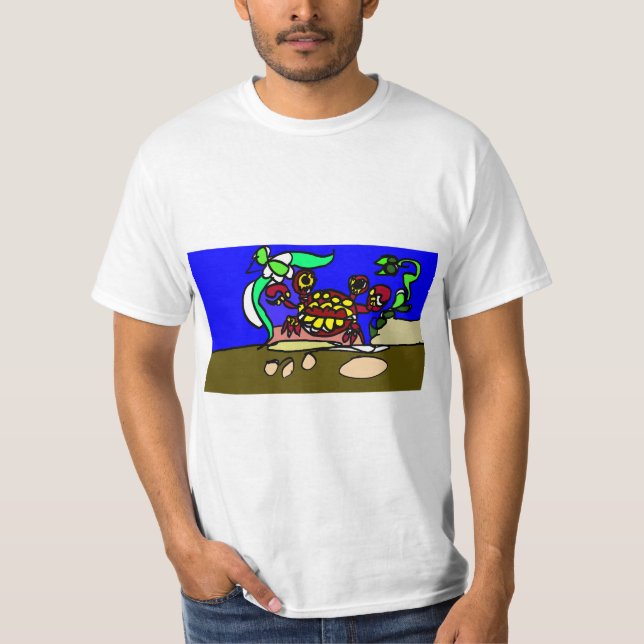 Camiseta Arte de caranguejo (Frente)