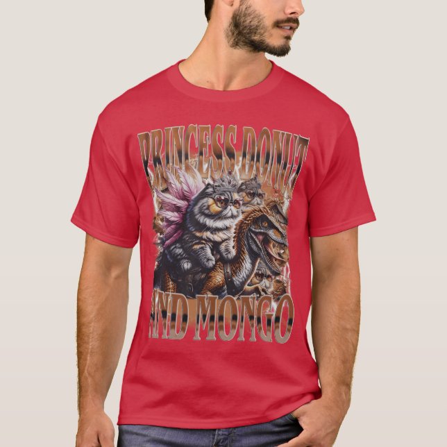 Camiseta Arte de Carl Princess Donut Mongo Fã de Dungeon Cr (Frente)