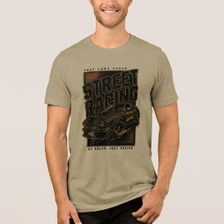 Camiseta Arte de Carro Esportivo Retro Fast Lane Fever