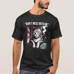 Camiseta Arte de Chuva de Rua de Gato Durão de Beco Hardcor