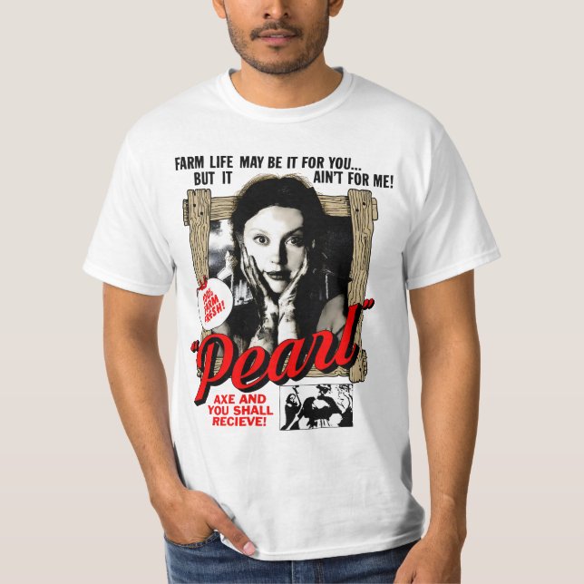 Camiseta arte de cinema em pérolas (Frente)