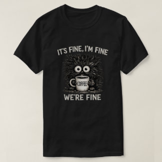 Camiseta Arte de Citação do Monstro do Café É Bom