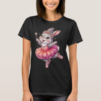Arte de coelho bailarina engraçada e fofa coelho b