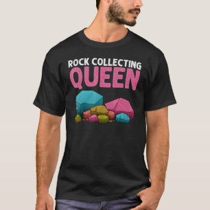 Camiseta Arte de Coleta de Rochas para Mulheres Mãe Geologi