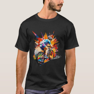 Camiseta Arte de Competição Campeão de Jogos de Bicicleta M